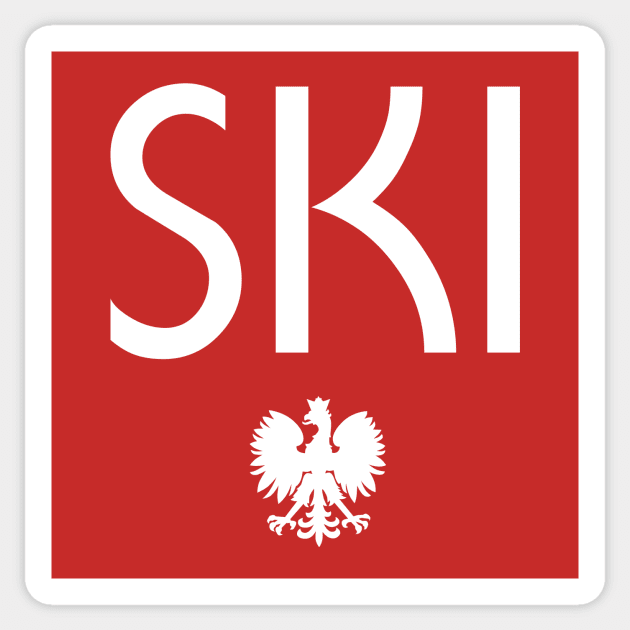 SKI Polish Eagle Dyngus Day Sticker by PodDesignShop